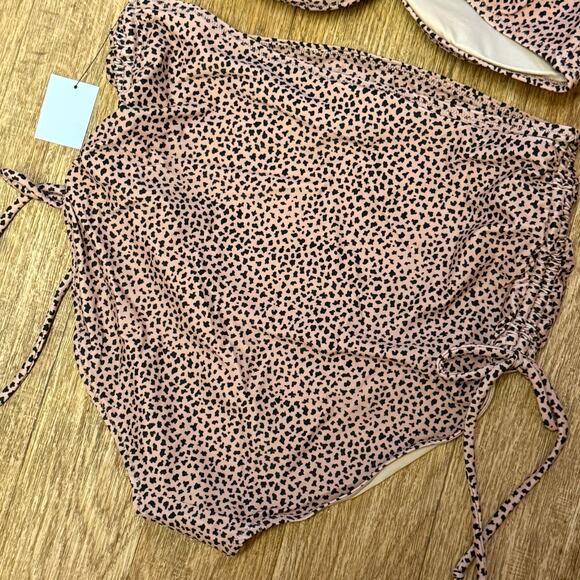 A Pea in the Pod Maternity Animal Print Convertible Two-Piece Swimsuit Set - Picture 8 of 12